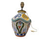 Vintage table lamp in Italian ceramic / Faience lamp