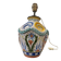 Vintage table lamp in Italian ceramic / Faience lamp