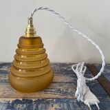 Electrified Art Deco lamp with new