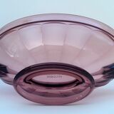 Noémie art deco glass coupe Val Saint Lambert 1935, purple color