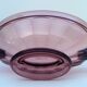 Coupe Noémie art déco en verre  Val Saint Lambert 1935, couleur violine