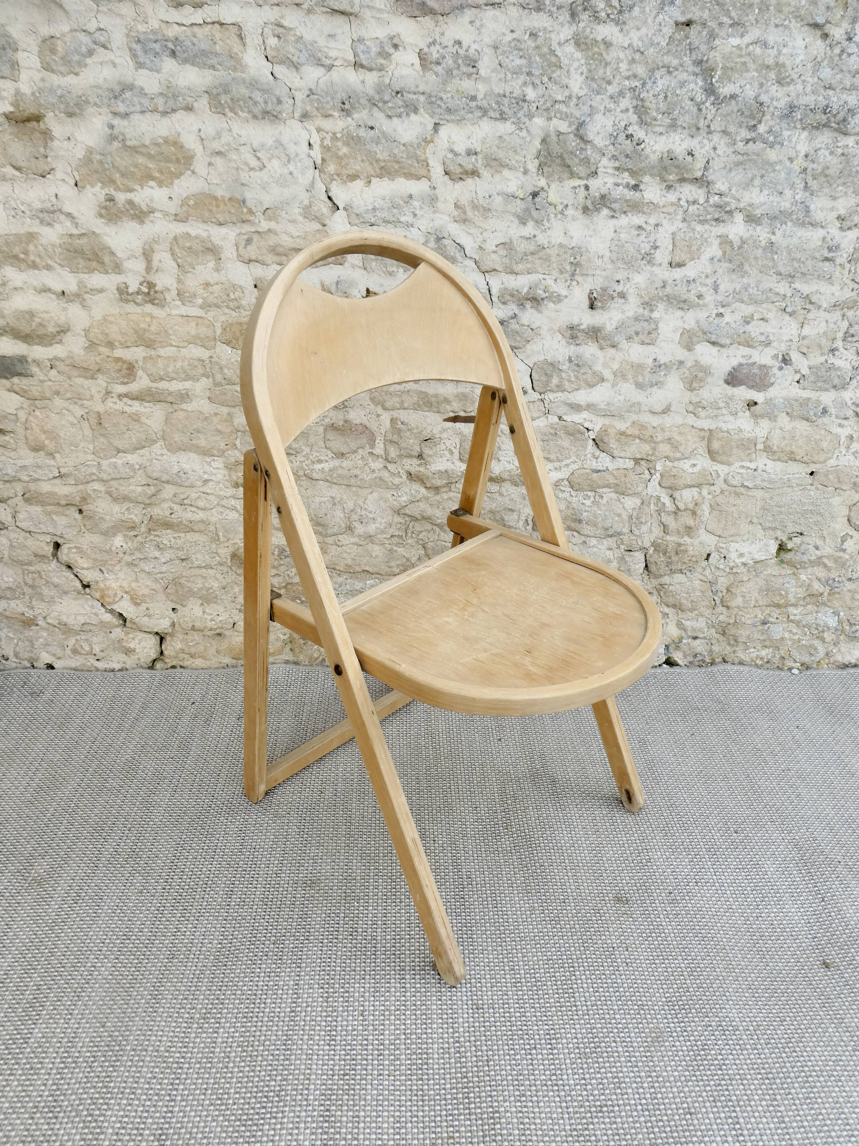Chaise pliante OTK modèle No 24, vers 1960