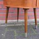 Mid century sewing box with / side table. asystent teak 1960/70s