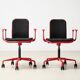 Pair of Supporto Desk Chairs by Frederick Scott for ICF Italy 1976