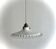 Suspension opaline plateau dentelé