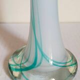 Duo of makora blown glass soliflores (krosno, poland) 1970s