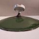 Wall lamp lampshade vintage enamelled sheet metal green and white