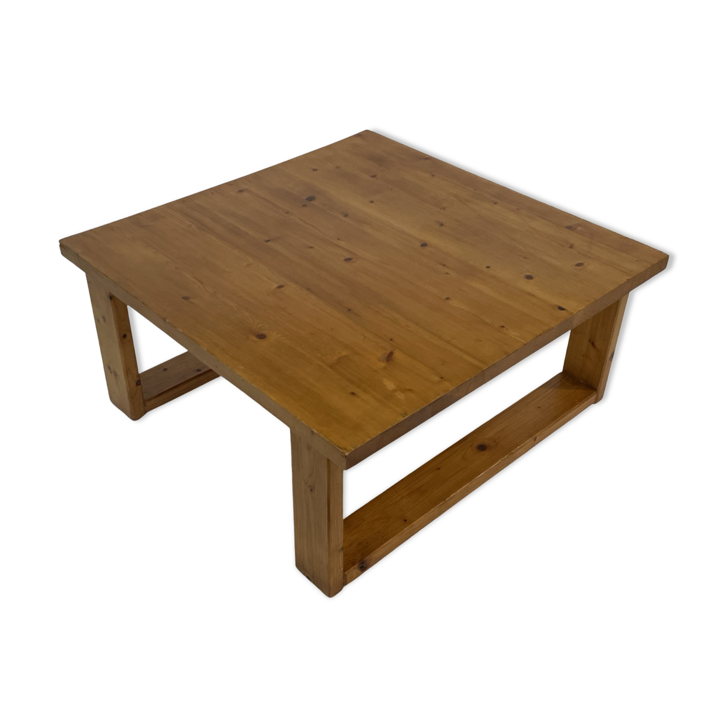 Vintage coffee table pinewood minimalist 1960s