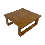 Vintage coffee table pinewood minimalist 1960s