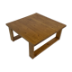 Vintage coffee table pinewood minimalist 1960s