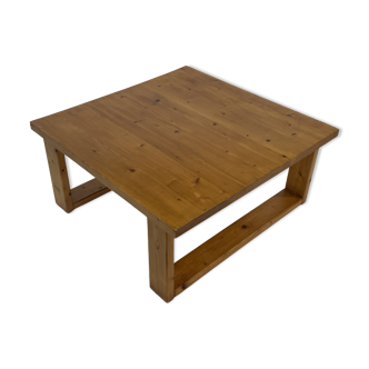 Vintage coffee table pinewood minimalist 1960s