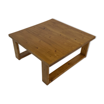 Vintage coffee table pinewood minimalist 1960s