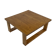 Vintage coffee table pinewood minimalist 1960s