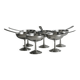 6 Letang Remy stainless steel footed cups