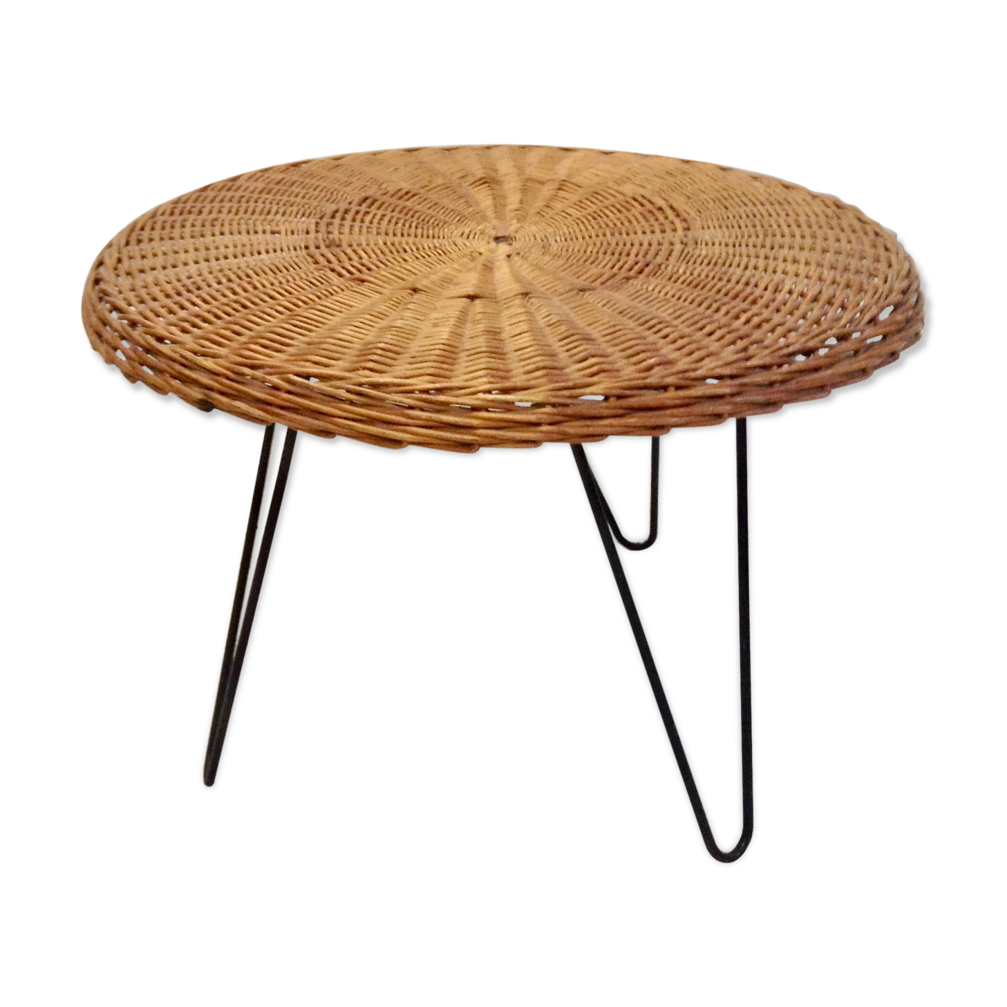 Rattan coffee table