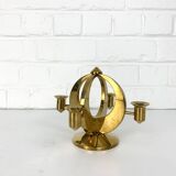 Mid-Century Scandinavian Brass Candlestick by Arthur Pe, Kolbäck, Sweden 1950-60