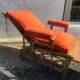 Rattan long chair and cushion