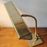 Lampe de bureau style banquier laiton 1970