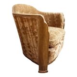 Suite de 2 fauteuils et 2 chauffeuses Art Déco En Acajou 1930