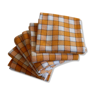 Nappe vintage neuve et ses six