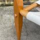 Vintage safari chair 1960s Denmark with canvas minimalist design