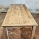 Solid oak farmhouse table "brut" 247x89, top "chocolate oak"