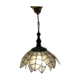 Vintage lotus flower mother-of-pearl hanging lamp
