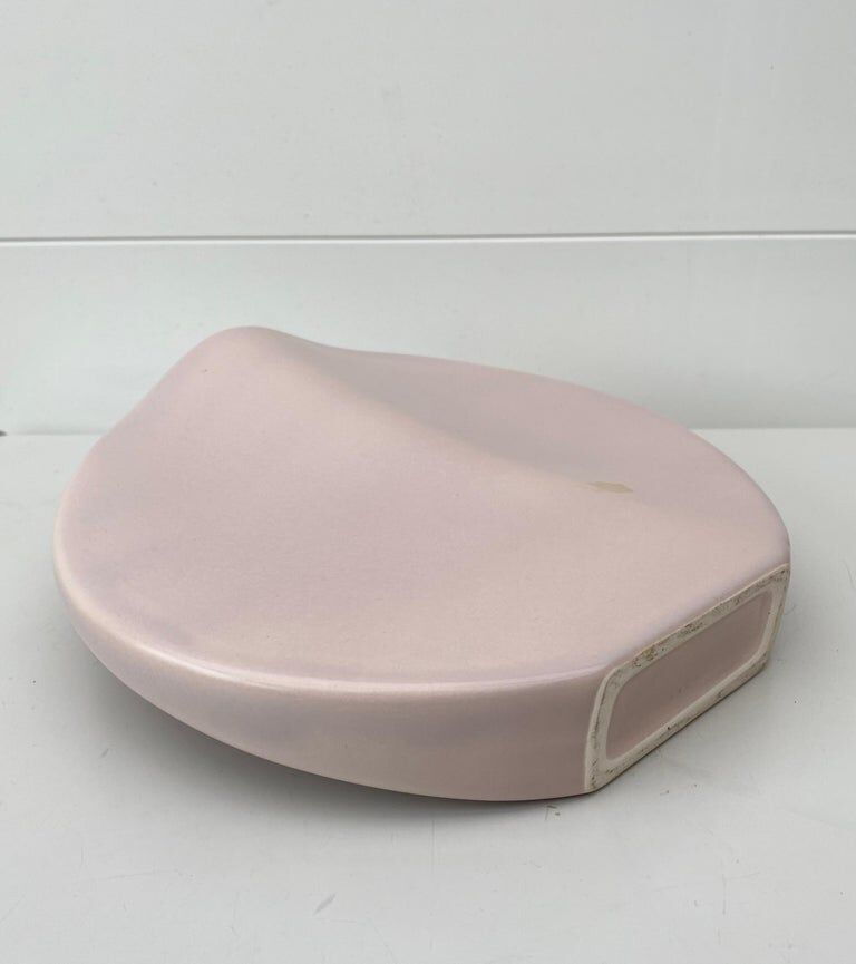 Set of Two Pink Post Modern Vases by Dorothe van Agthoven for Flora Keramiek