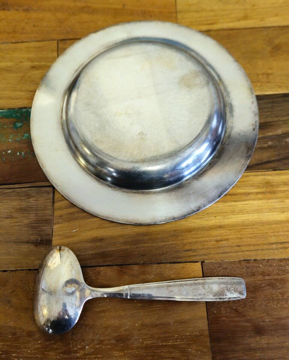 Christofle – Silver-plated porridge service – Original box –