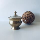 Brass and mother-of-pearl box