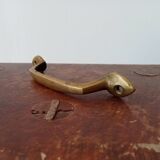 Antique furniture handle in solid brass from the early 20th century