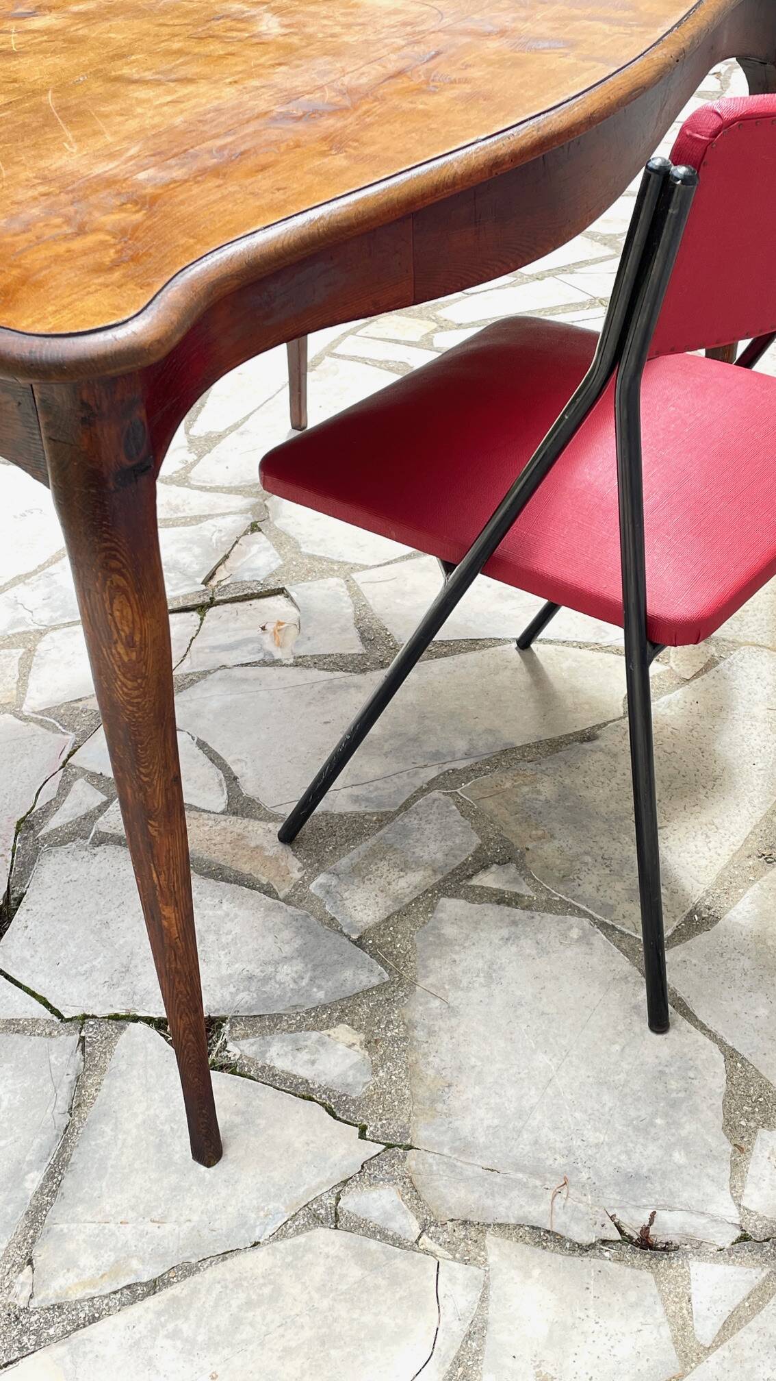 TABLE BUREAU Pieds Courbés