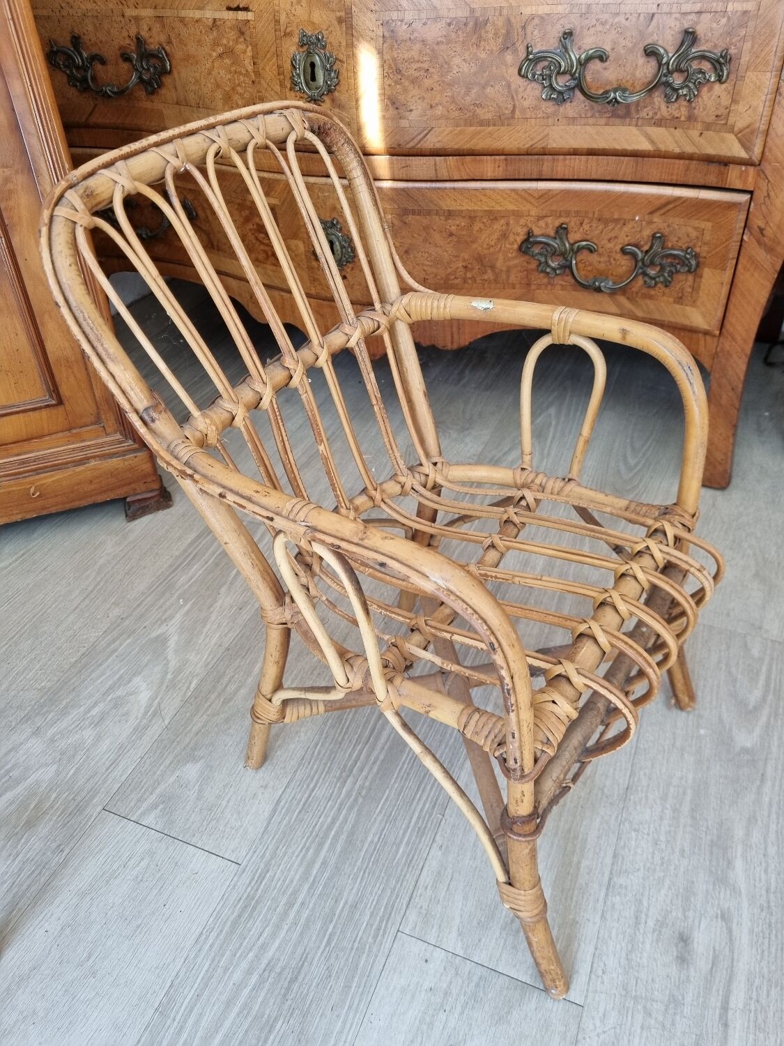 Rattan armchair from 1970