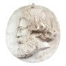 Plaster medallion figure