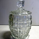 Old glass cookie jar