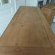 Antique sideboard patinated pearl gray waxed finish, wood top protected by varnish