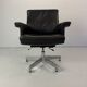Vintage Leather Swivel Armchair De Sede DS 35, Switzerland, 1970s