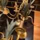 Ensemble lustres et appliques laiton et bronze 1970