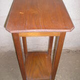 Oak sofa bed table with 2 trays