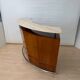 Mid-century bar in teak wood, metal and travertine, Italy, 1970
