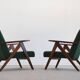 Mid-Century Model B 310 Var Easy Chair in Green Bouclé, 1960s