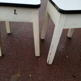 Pair of stools chest in formica