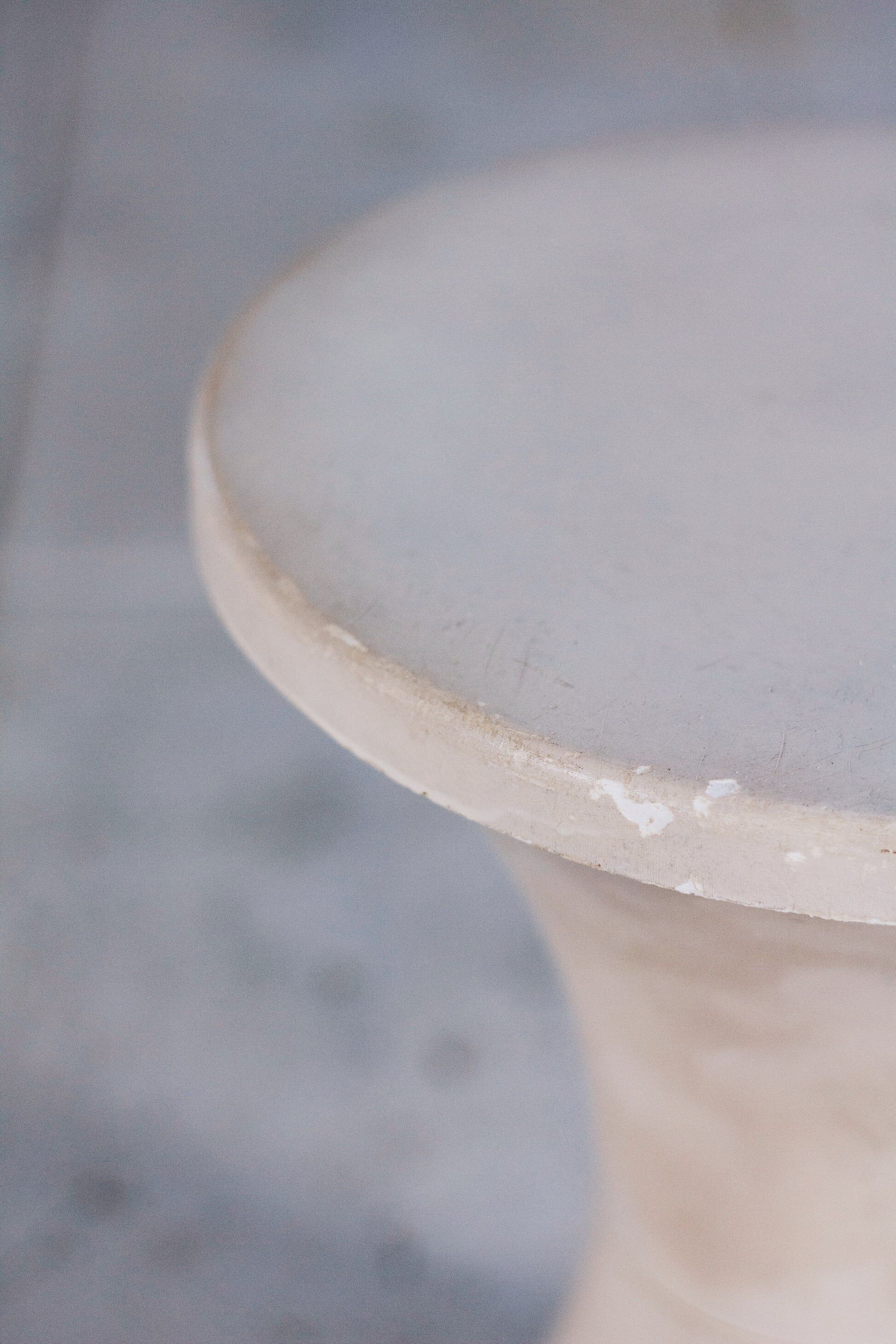 White Tam Tam stool by Henri Massonnet for Stamp, 1970