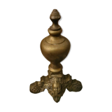 Set de cheminée complet  - chenets en bronze