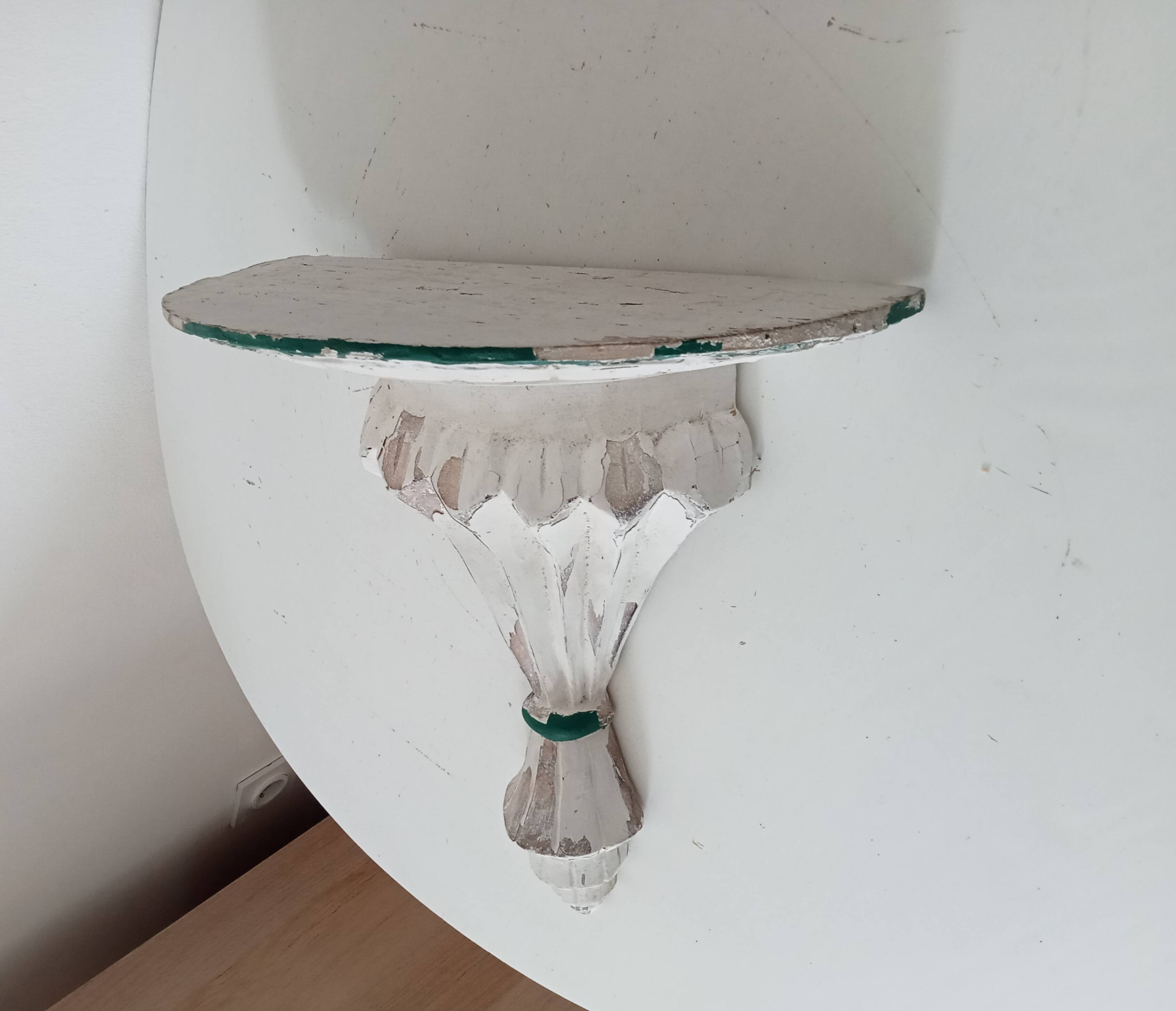 Antique wall shelf, 19th century