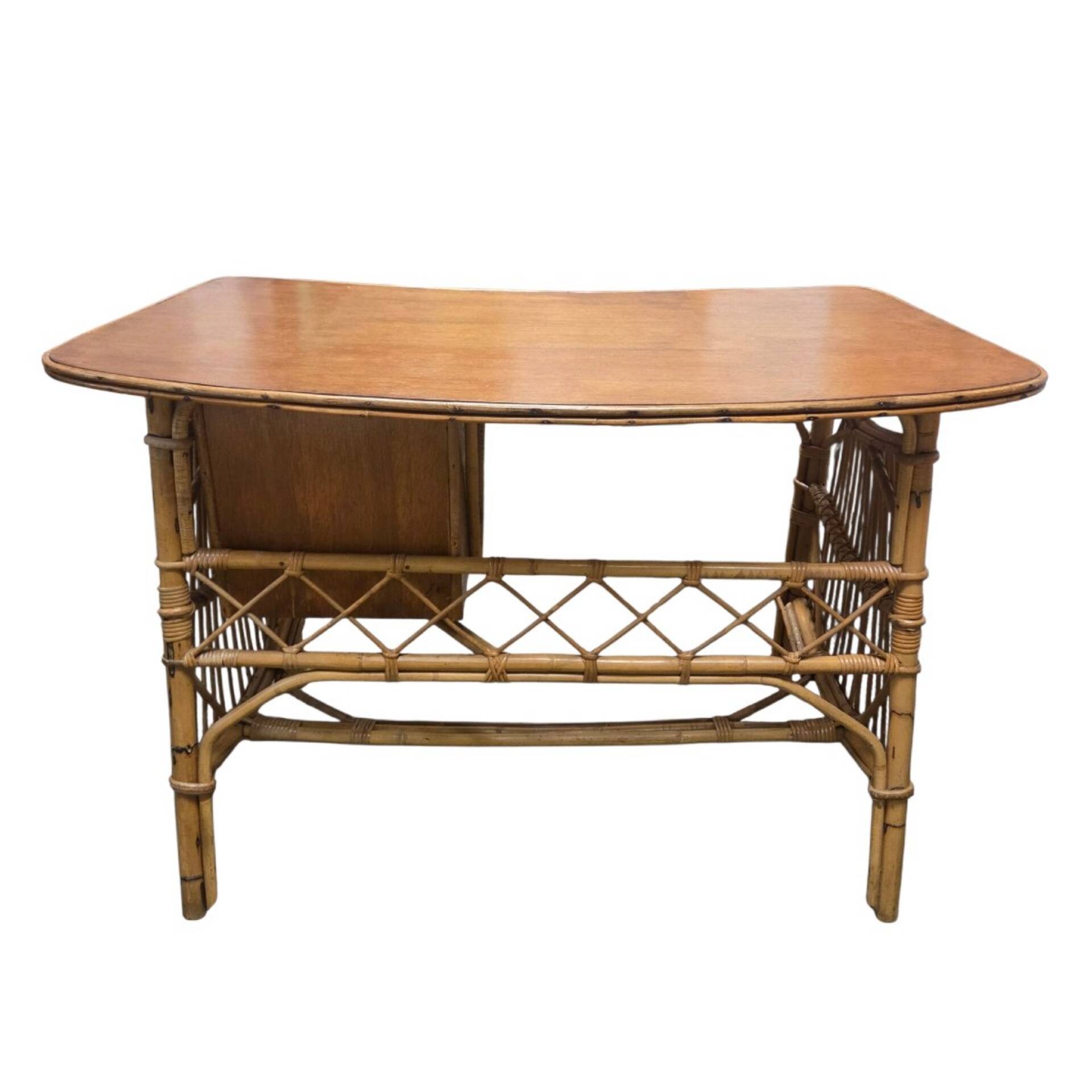 Rattan desk – Circa 1960-1970