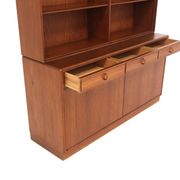 Scandinavian walnut bookcase by Bertil Fridhagen for Bodafors, Sweden, 1960
