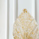 Amber Murano glass leaf wall light