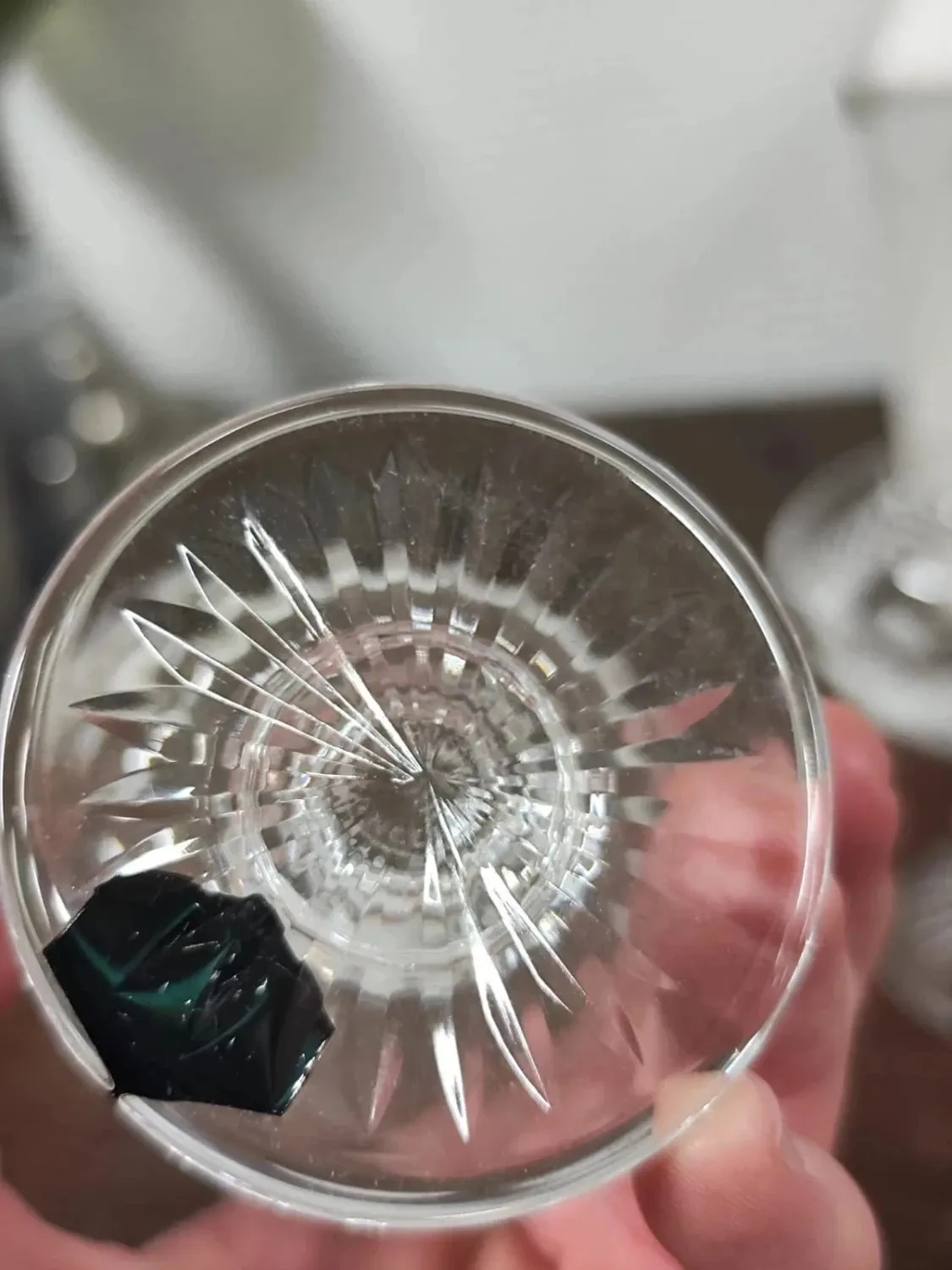 Set of 6 crystal digestif glasses from Saint Louis Trianon - NEW