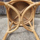 Peestal table, coffee table, bamboo and rattan, vintage, 60s